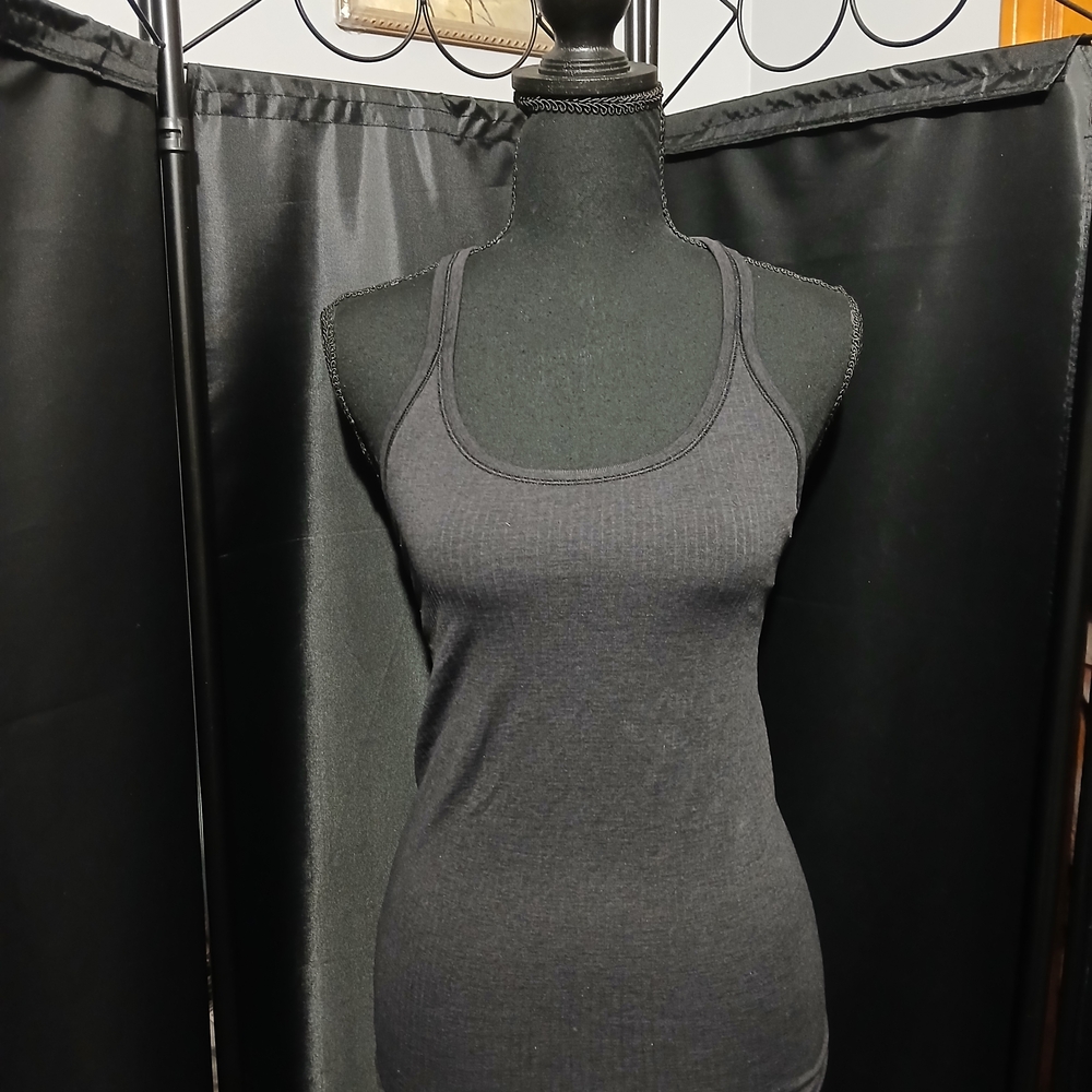 lululemon athletica Black Tank Top With Cami Razor Back Women's Size 6